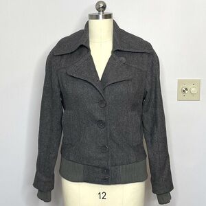 Urban Outfitters Gray Wool Pea Coat